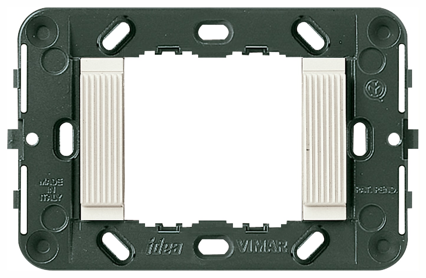 VIMAR SPA - VIW16722.B SUPPORTO 2M RIGATO SCAT.INC.3M BIANCO