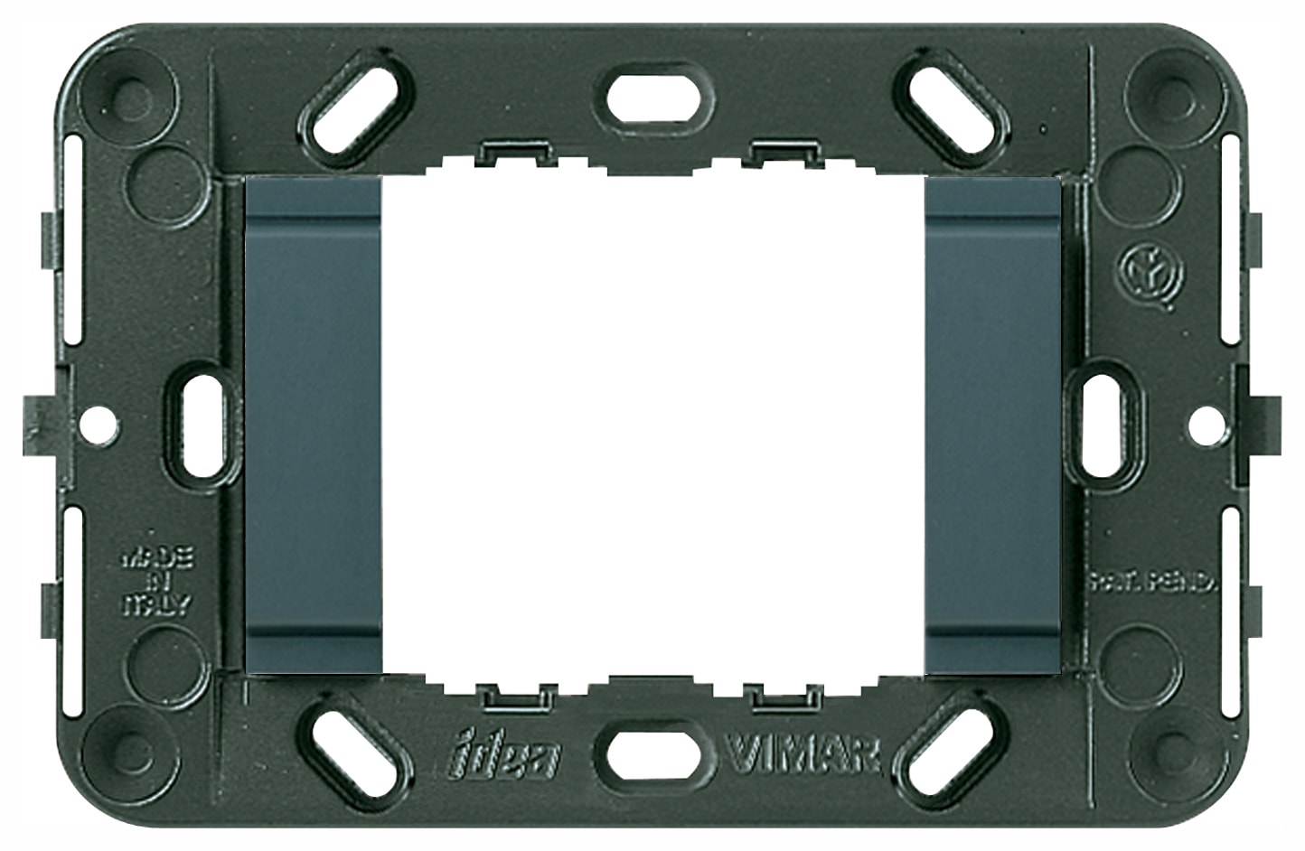 VIMAR SPA - VIW16722.L SUPPORTO 2M LISCIO SCAT.INC.3M GRIGIO