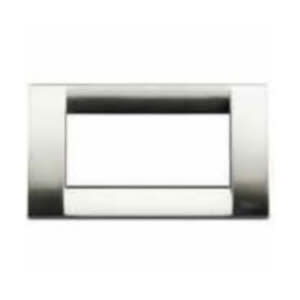 VIMAR SPA - VIW16734.34 Placca Classica 4M nichel spazzolato