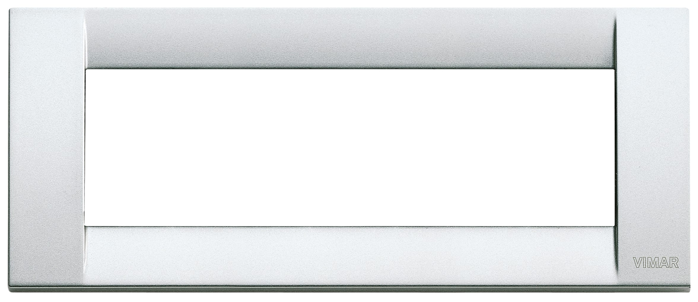 VIMAR SPA - VIW16736.21 PLACCA CLASSICA 6M ARGENTO METALL.