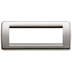 VIMAR SPA - VIW16756.34 PLACCA ROND 6M NICHEL SPAZZOLATO