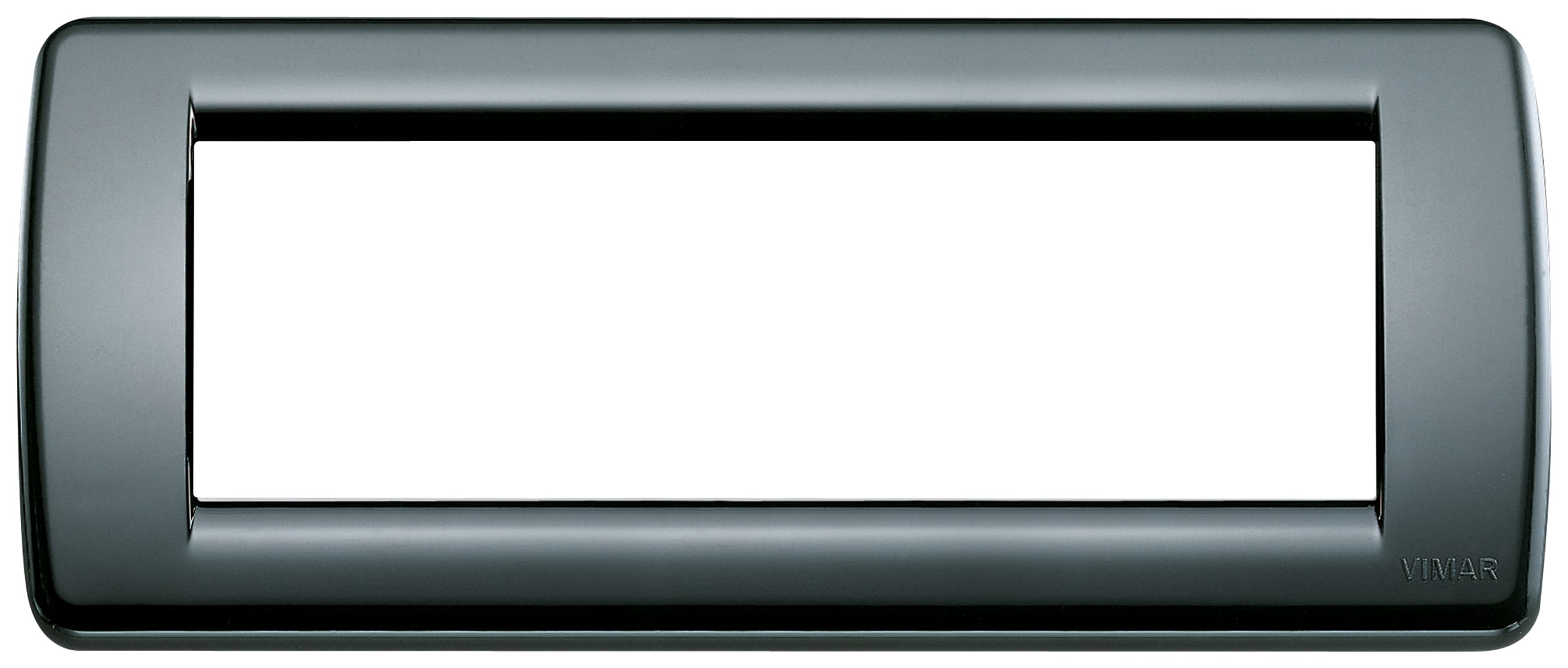 VIMAR SPA - VIW16766.16 PLACCA ROND 6M NERO