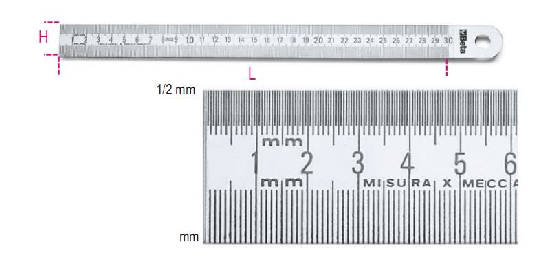 BM SPA - BMM016830150 RIGHE SEMIRIGIDE MM-1/2MM 1500