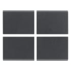 VIMAR SPA - VIW16843 Quattro mezzi tasti fissi 1M n. grigio