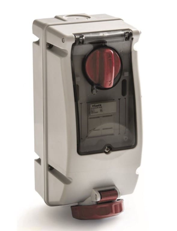 ROSI MATERIALE ELETT - RCO17.316R6 PR BLOC VERT PARETE IP67 FUS 4P 16A 380V