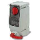 ROSI MATERIALE ELETT - RCO17.432R6MT PR BLOC VERT PARETE IP67 MT 5P 32A 380V