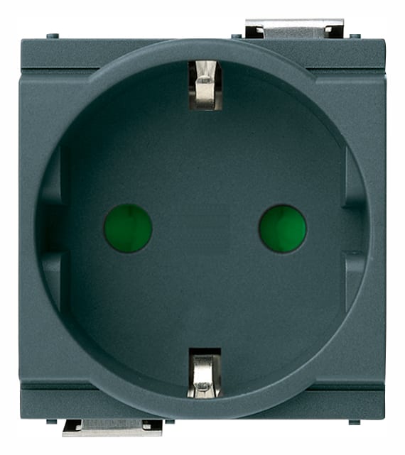 VIMAR SPA - VIW17038 PRESA SICURY 2P+T 16A TEDESCO GRIGIO