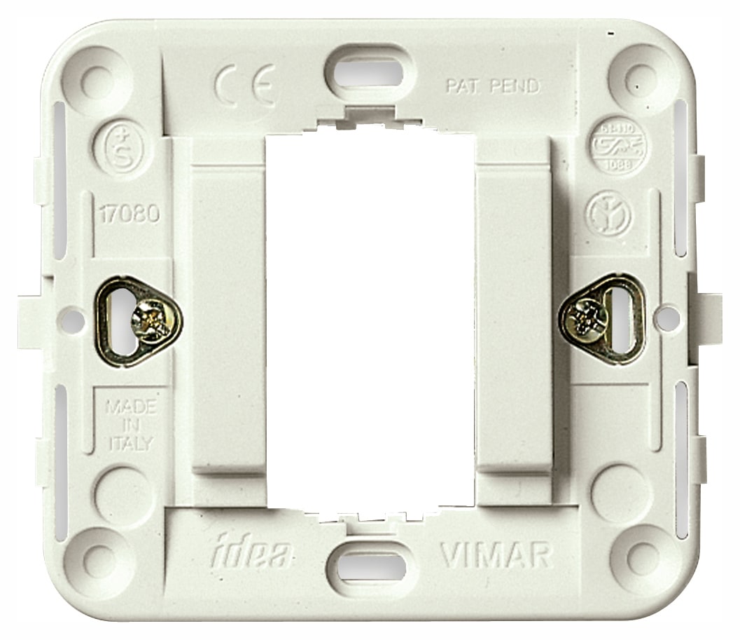 VIMAR SPA - VIW17080.B SUPPORTO LISCIO 1M +GRIFFE BIANCO