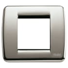 VIMAR SPA - VIW17093.34 PLACCA RONDO 1-2M NICHEL SPAZZOLATO