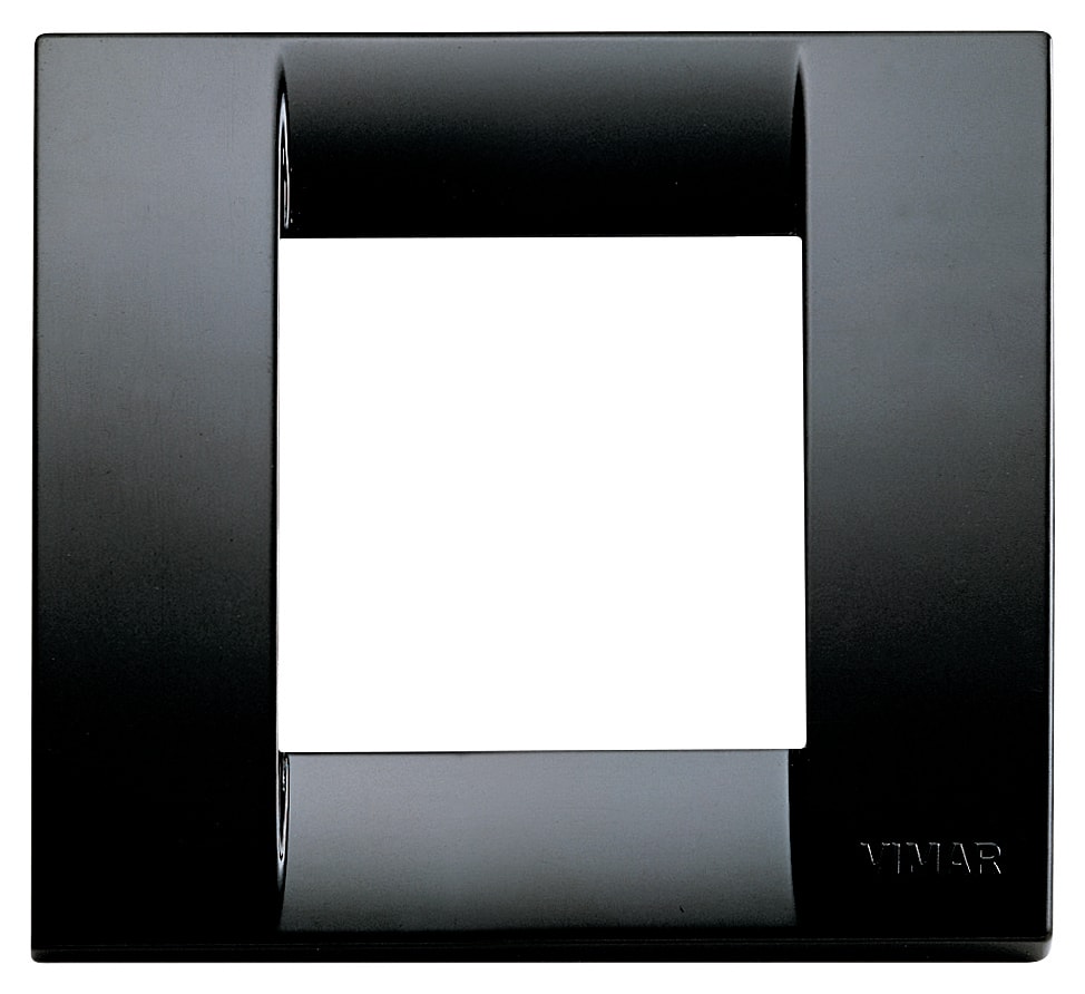VIMAR SPA - VIW17097.16 PLACCA CLASSICA 1-2M NERO