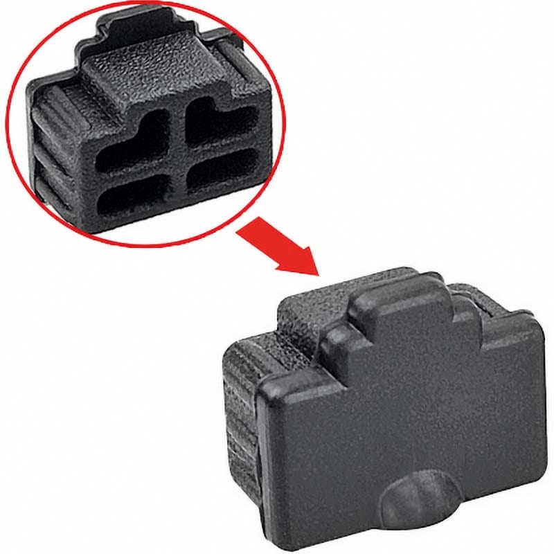 ELCART DISTRIBUTION - ERT402575000 TAPPO PARAPOLVERE PRESE RJ45 NERO