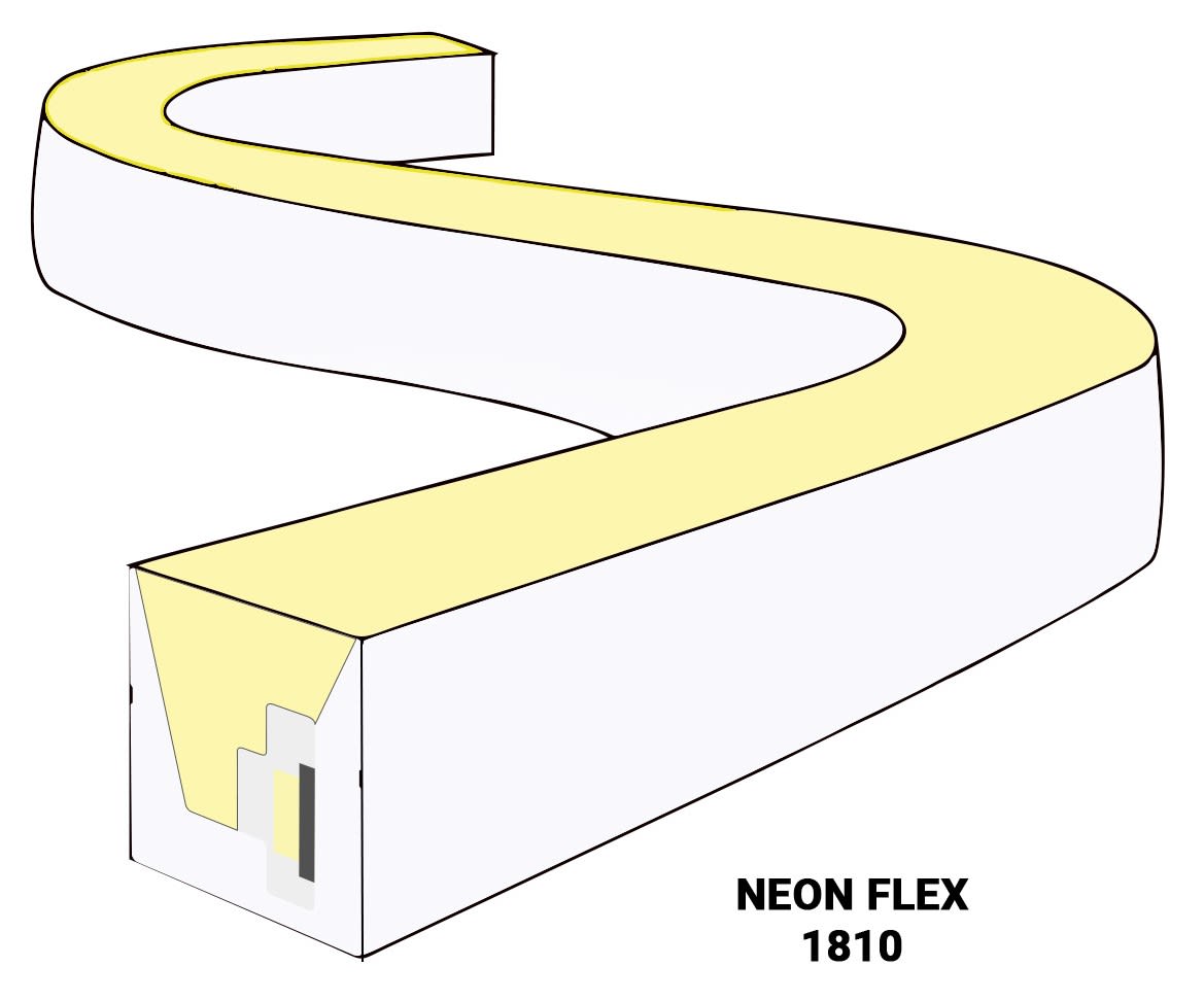 ELCOM SRL - EOW05885 NEONFLEX 1810 14,9W/M 58K 24V 5M IP65
