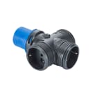ROSI MATERIALE ELETT - RCO1879 ADATT. SPINA CEE-3 SCHUKO BIV 16A 220V I