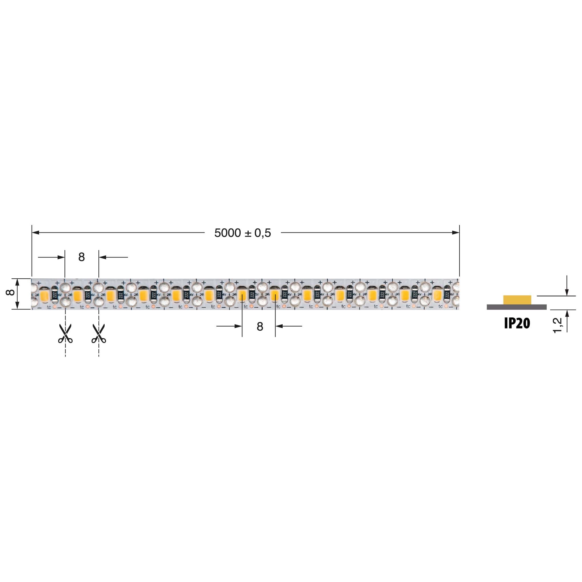ELCART DISTRIBUTION - ERT186406200 S.L SEZ. 10.5W/M 24V BN IP20 CR90