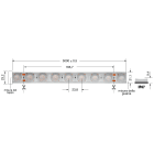 ELCART DISTRIBUTION - ERT186540200 WALL WASHER 15WM 24V BN IP67 CR90