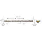ELCART DISTRIBUTION - ERT187001000 STRI.LED 17W/M BF 220V IP65 5M