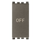 VIMAR SPA - VIW19056.33.M Pulsante 1P NO+NC 10A simbolo OFF Metal