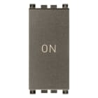 VIMAR SPA - VIW19056.34.M PULSANTE 1P NO+NC 10A SIMBOLO ON METAL