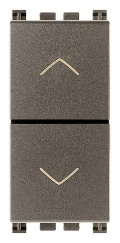 VIMAR SPA - VIW19062.M DUE PULSANTI INTERBLOCC. NO+NO 10A METAL