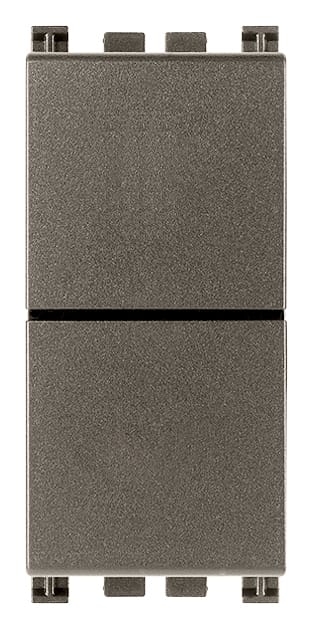 VIMAR SPA - VIW19066.M DUE PULSANTI INDIPEND.NO+NO 10A METAL