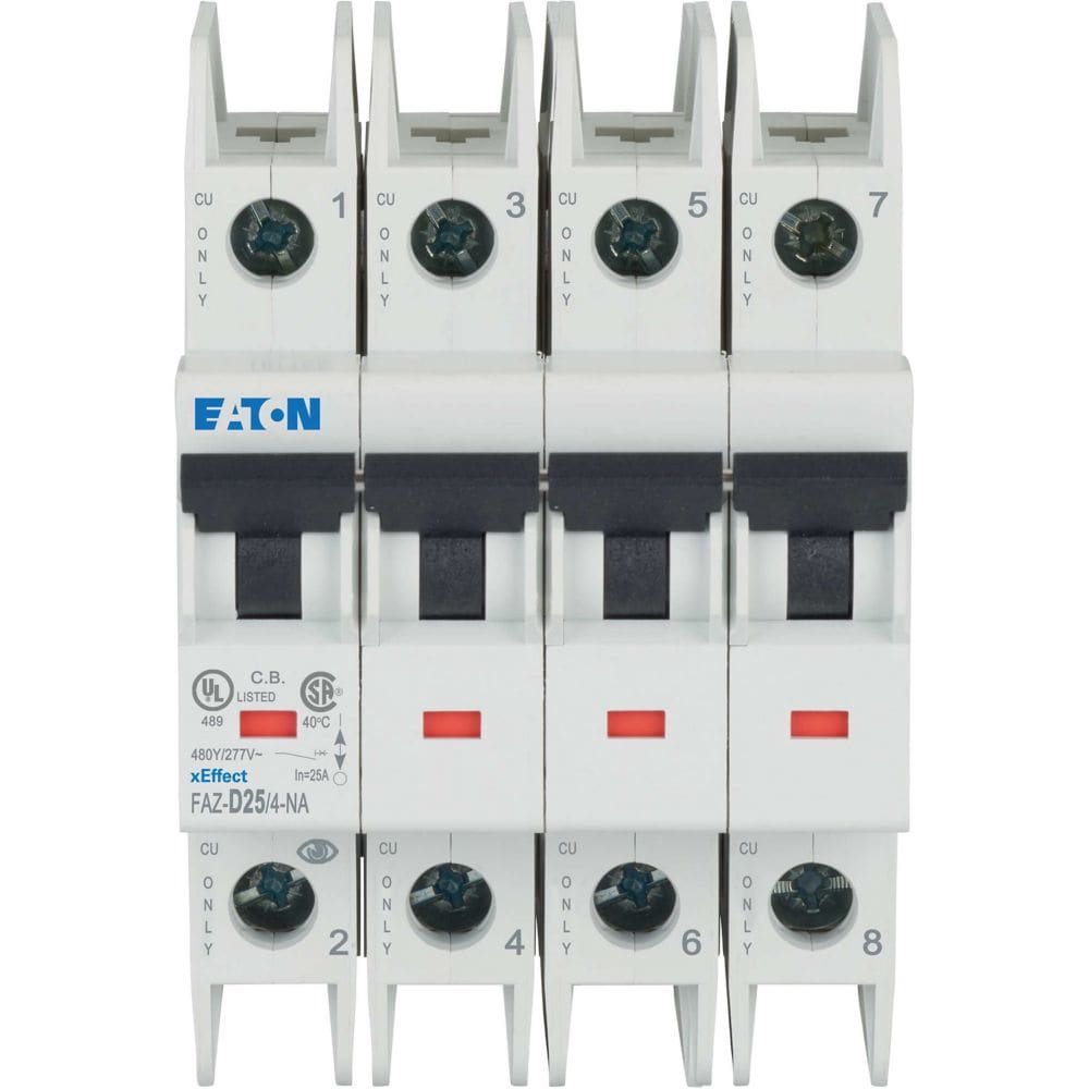 EATON - EAO190839 FAZ-D25/4-NA INT.AUT. UL/CSA 4P 25A D 15