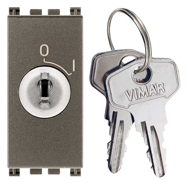 VIMAR SPA - VIW19083.M INTERRUTTORE 2P 16(3)A +CHIAVE METAL