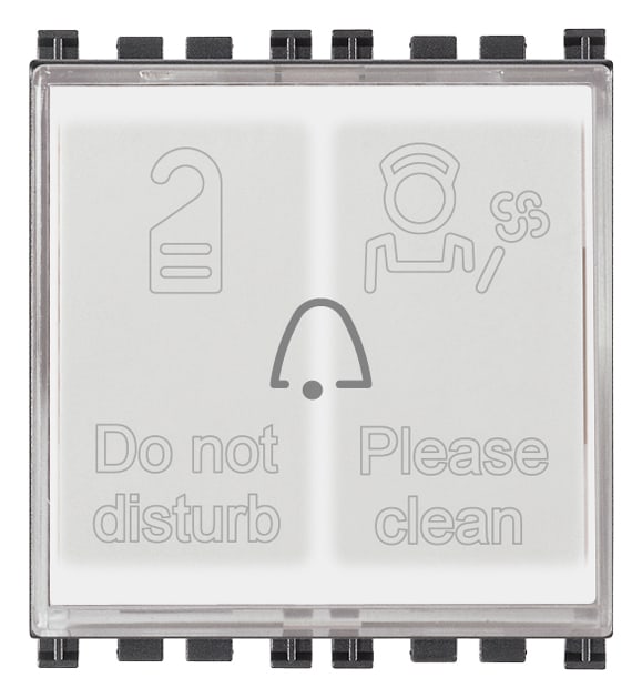 VIMAR SPA - VIW19097.AB PULSANTE + 2 SPIE HOTEL 230V ANTIBATT. G