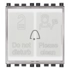 VIMAR SPA - VIW19097.AB PULSANTE + 2 SPIE HOTEL 230V ANTIBATT. G