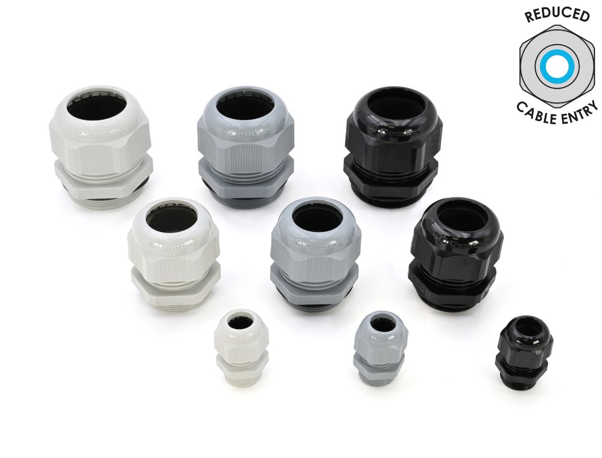 CEMBRE SPA - CEM1910.M16G PRES.PA6.6 RIDOTTO IP68 M16X1,5 GRIGIO S