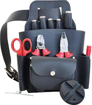 INTERCABLE SRL - INR19142 BORSA DA CINTURA IN CUOIO - DOTATA