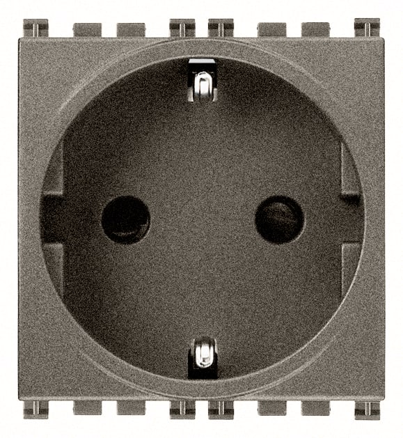 VIMAR SPA - VIW19208.M Presa SICURY 2P+T 16A tedesco Metal