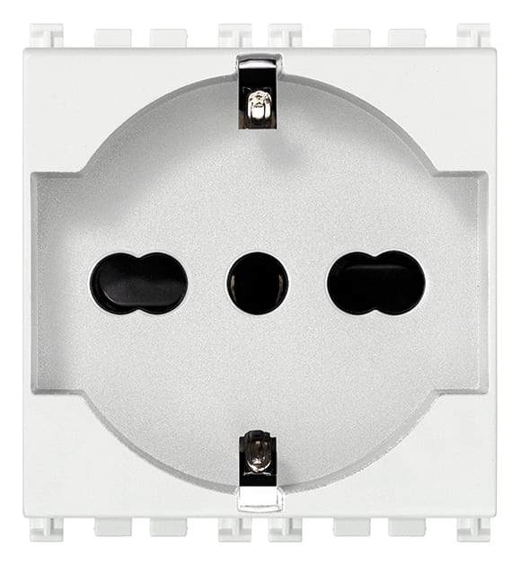 VIMAR SPA - VIW19210.AB.B PRESA 2P+T 16A UNIVERSALE ANTIBAT.BIANCO