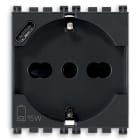 VIMAR SPA - VIW19210.USB PRESA 2P+T 16A UNIVERSALE + USB C GRIGIO