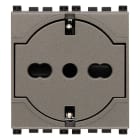 VIMAR SPA - VIW19211.M PRESA 2P+T P40 UNIVERSALE A FILO METAL