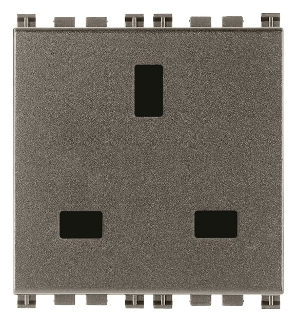 VIMAR SPA - VIW19219.M Presa 2P+T 13A inglese Metal