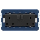 VIMAR SPA - VIW19222 2 PRESE 2P+T 13A INGLESE INTERR. GRIGIO