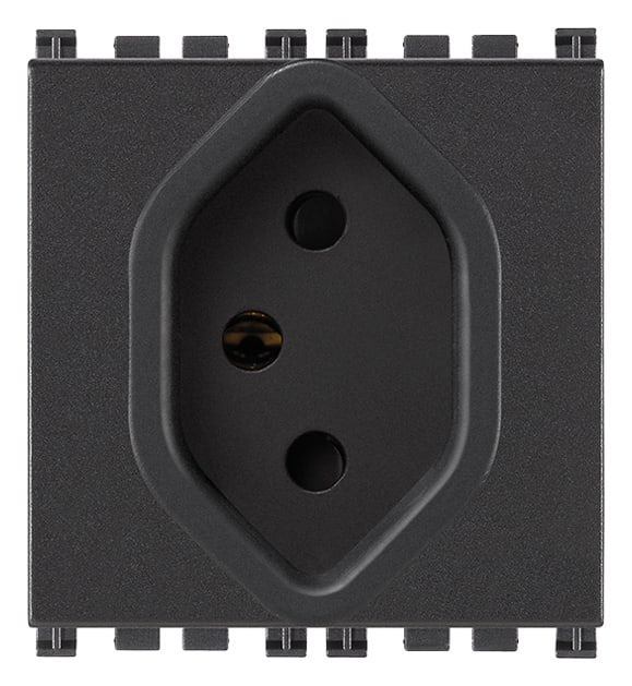 VIMAR SPA - VIW19226 PRESA SICURY 2P+T 10A SVIZZERO 13 GRIGIO