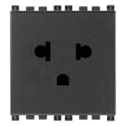 VIMAR SPA - VIW19248 PRESA SICURY 2P+T 16A USA+EU GRIGIO
