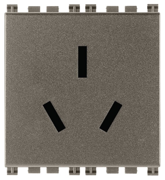 VIMAR SPA - VIW19254.M PRESA SICURY 2P+T 16A CINESE METAL