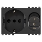 VIMAR SPA - VIW19276 PRESA 2P+T 16A P30 INTB+MT C16 GRIGIO