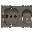 VIMAR SPA - VIW19276.M PRESA 2P+T 16A P30 INTB+MT C16 METAL