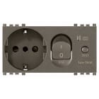 VIMAR SPA - VIW19286.M PRESA 2P+T 16A P30 INTB+MTDIFF C16 METAL