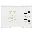 VIMAR SPA - VIW19290.B PRESA PER RASOIO 230V BIANCO