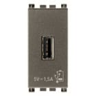 VIMAR SPA - VIW19292.M UNITA ALIMENTAZIONE USB 5V 1,5A 1M METAL