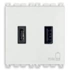 VIMAR SPA - VIW19295.AC.B ALIMENTATORE USB A+C 15W 3A 5V 2M BIANCO