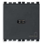 VIMAR SPA - VIW19298.60 ALIMENTATORE USB C 60W PD GRIGIO