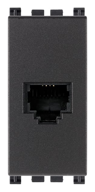 VIMAR SPA - VIW19320.AB PRESA RJ11 6/4 ANTIBATTERICO GRIGIO