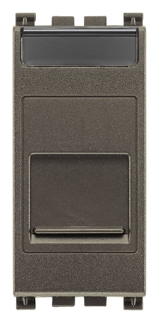 VIMAR SPA - VIW19322.M PRESA RJ11 6/4 CON PORTELLO METAL