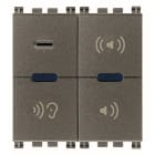 VIMAR SPA - VIW19586.M Microfono di chiamata Metal