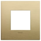 VIMAR SPA - VIW19642.12.01 PLACCA CLASSIC 2M OTTONE SPAZZOLATO